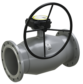 Кран шаровый LD КШЦФР Gas, Ду150/125, Ру1,6 МПа, с редуктором, из с...